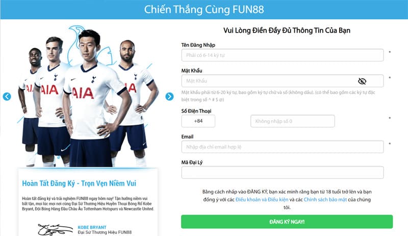 đăng ký tài khoản