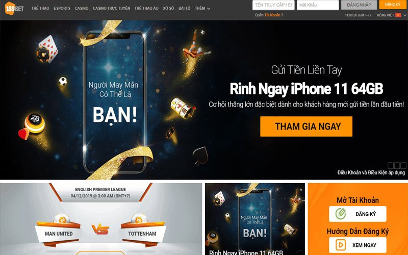 đăng nhập 188bet dễ dàng