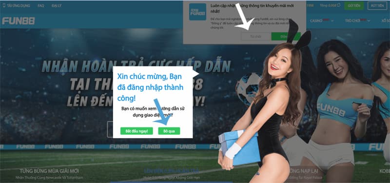 lưu ý đăng ký, đăng nhập fun88