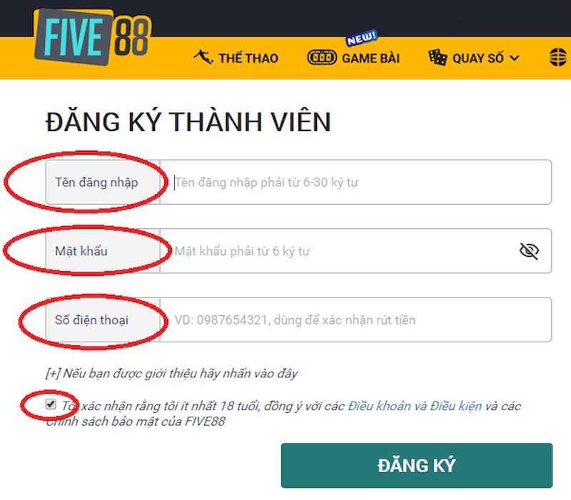 những phương thức đăng ký